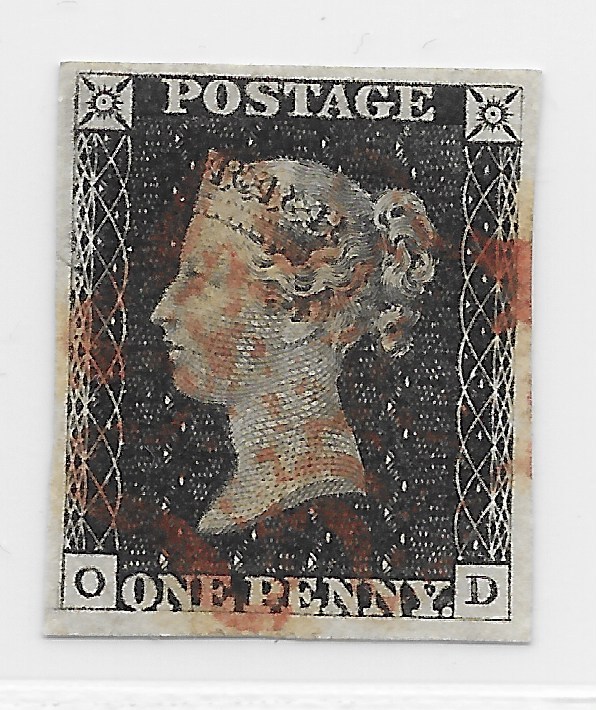 Die erste Briefmarke der Welt - Penny Black Image